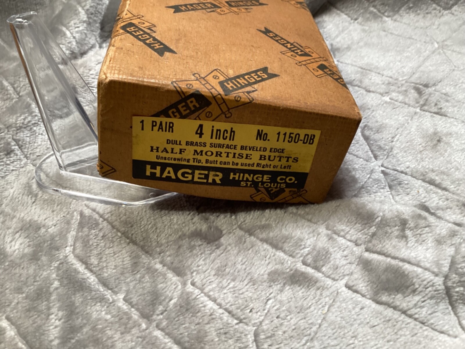 Vintage Hager Hinge Co St Louis No 1150DB Hinges and Screws Brass 4 inch eBay