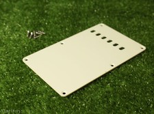 Vintage Style Tremolo Cover Back Plate For Fender Strat - Mint Ivory 1 Ply 1.4mm