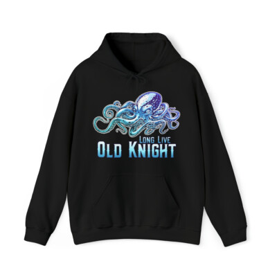 Long Live Old Knight Octopus Graphic Hoodie, Sizes S-5XL