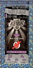 Dave Andreychuk G#506 Ticket Stub 11-29-1997 Kings Devils Luc Robitaille G#475