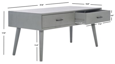 Safavieh Mid Century 2 Drawer Coffee Table, Reduced Price 2172715989 COF5702D