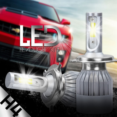COB H4 HB2 9003 XENTEC CREE LED Headlight Kit Hi/Lo Power Bulbs 6000K