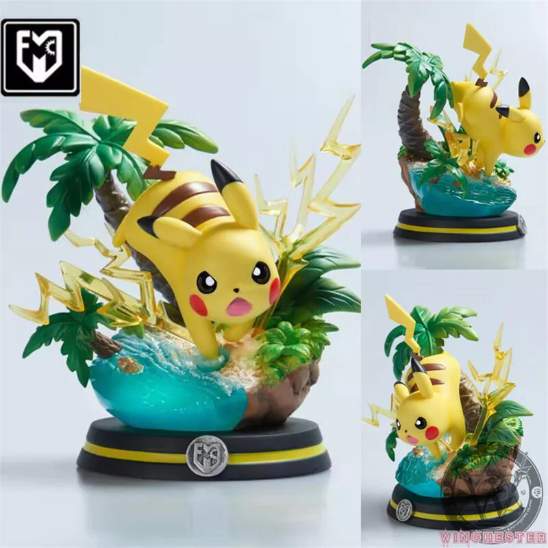 MFC Pikachu Statue Model GK Pokémon Resin Collections Painted Gifts New