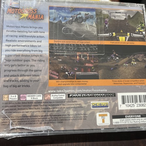 Motocross Mania (Sony PlayStation 1, 2001) Factory Sealed - Picture 3 of 7