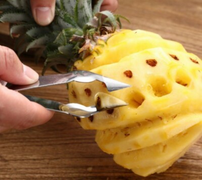 Practical Stainless Steel Cutter Pineapple Eye Peeler Kitchen Tools (2 pcs)
