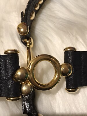 Stunning Hyde Collection Metallic Snakeskin Belt w. Golden  display picture 2