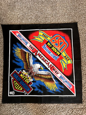 Vintage Harley Davidson Bandana "The American Way" Bald Eagle - MINT Condition
