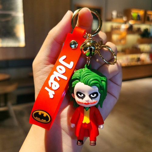 JOKER 3D Cartoon Keychains Cute PVC Pendants Keyrings Boys Girls Gift - Picture 7 of 7