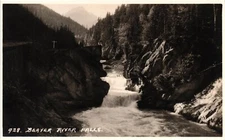 RPPC Real Photo Beayer River Falls c1901 Unposted Undivided Vintage Postcard