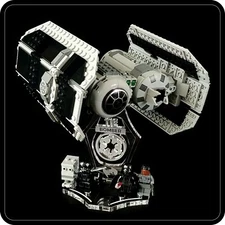 Display stand angled 3D for Lego 75347 TIE Bomber + minifigures slots (A1093)