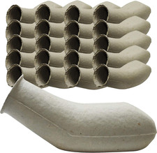 Disposable Cardboard Pulp Maceraterable Male Urine Urinal Bottle 20 Pack 800Ml