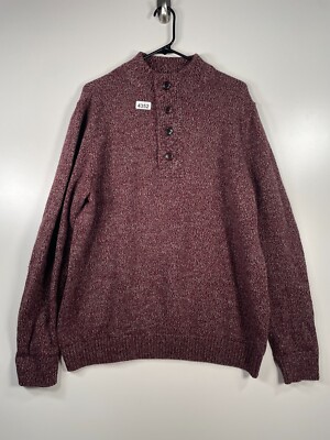 Barbour Mens Wool Pullover Knit Outdoor Grandpa Turkey Henley