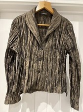 Elemente Clemente Jacket Size 2 Fits 12 Uk Green Pleated Unlined Occasion