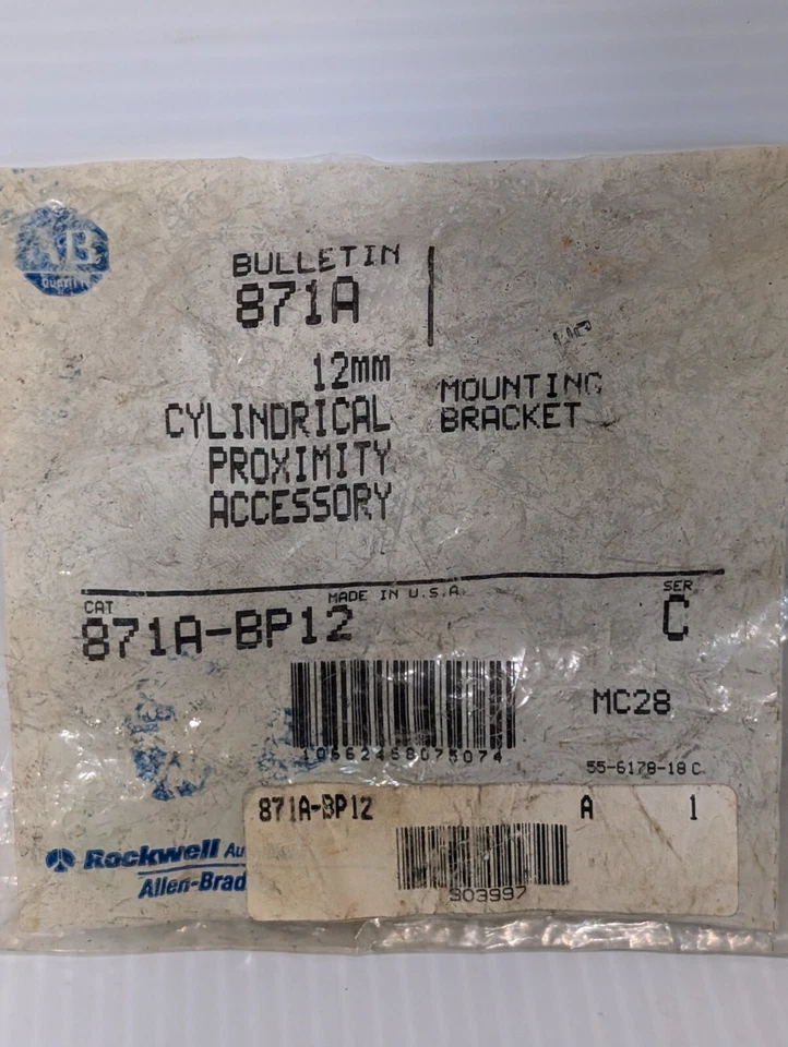 NEW Allen-Bradley 871A-BP12 Clamp Bracket For Photoswitch Sensor - Free Ship - Изображение 2 из 4