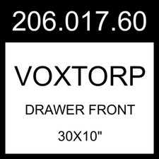 IKEA VOXTORP Drawer Front High Gloss Dark Gray-brown 30x10" 206.017.60