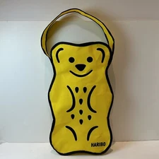 Haribo Candy Eco Yellow Black Trim Tote Grocery Reusable Shopping Bag