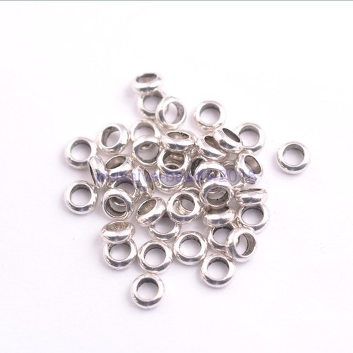 200pcs Tibetan Silver/Gold/Bronze Rings Spacer Beads Jewelry Findings 6MM W3142 - Picture 3 of 8
