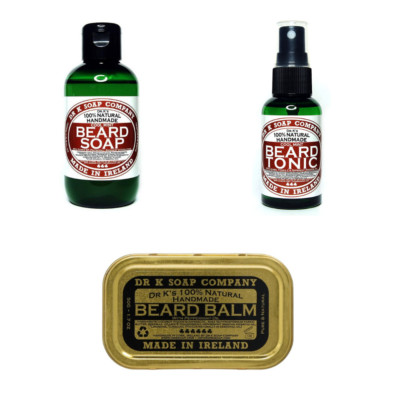 Dr K Soap Company Bartpflegeset - Cool Mint: Bartöl Bartbalsam Bartshampoo