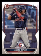 2023 Bowman Angel Genao #BP-140 FBC Cleveland Guardians