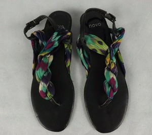 novo black sandals