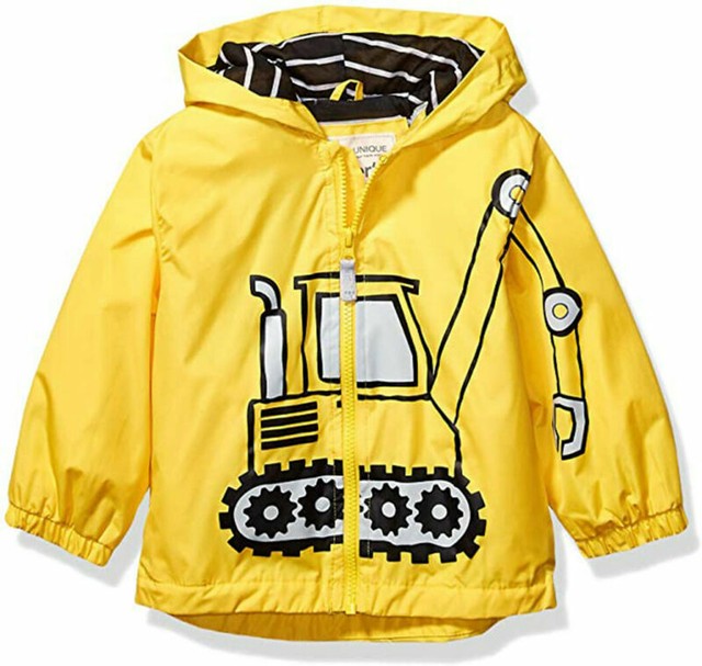 Carter's Boys Yellow Tractor Rain Slicker Jacket Size 2T 3T 4T 4 5/6 7 eBay