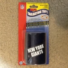 NFL NEW YORK GIANTS 50 FOOT TAILGATING TAPE NON-ADHESIVE PLASTIC TAPE