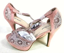 Top Moda Womens HY-5 High Heel Pumps, Blush US Size 8.5 M, UK 6.5, EUR 39
