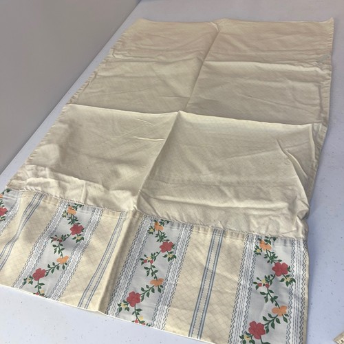veratex pillowcase standard yellow flowers 100% cotton classic modern usa - Picture 3 of 8