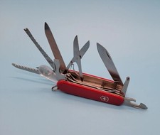 Victorinox Champion Plus 91mm Swiss Army Knife Red Transparent Magnifier RETIRED