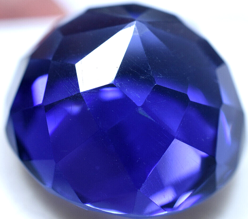 Lab Created 53.95 Ct Violet Blue Tanzanite GGL Certified Sparkling AAA+ Gemstone - Picture 7 of 7