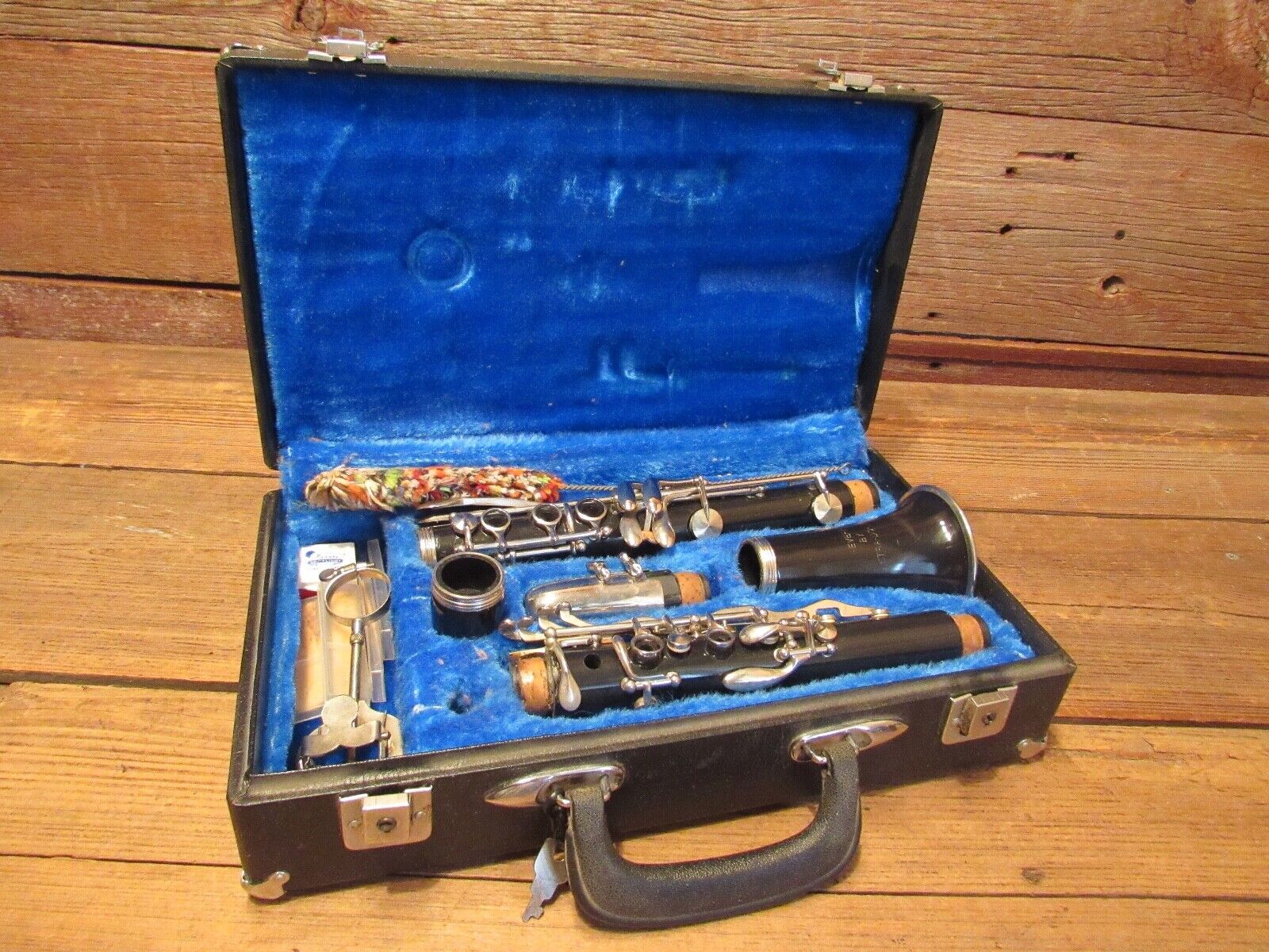 Vintage REVERE Clarinet By STRA-DO-LIN With Mouthpiece & Original Case And Key! 100% nieuw, origineel!