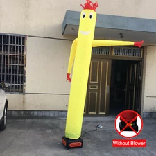 10FT Inflatable Tube Yellow Wind Dancer Air Puppet Sky Wavy Man For Shop/Mall
