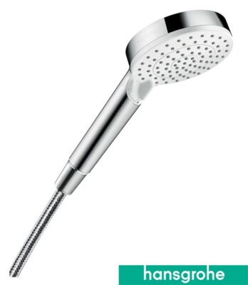 Hansgrohe Handbrause Brausekopf Crometta Vario Green 6 l/min Weiß Chrom 26336400