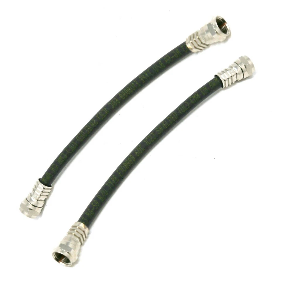 Belden 8263 RG59 Male 6-in Coaxial Cable for HD TV CATV Antenna Plug, 68 Pcs - Image 2 of 4