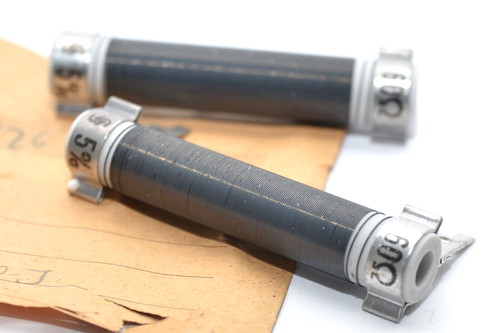 2x Vintage Draht-Widerstand von Siemens & Halske Typ B52425, 60 Ohm / ±5%, NOS - Picture 3 of 6
