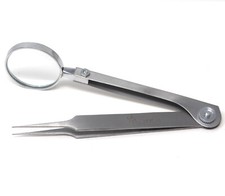 Magnifying Tweezers - Splinter Forceps With Magnifier - First Aid - A Type STR