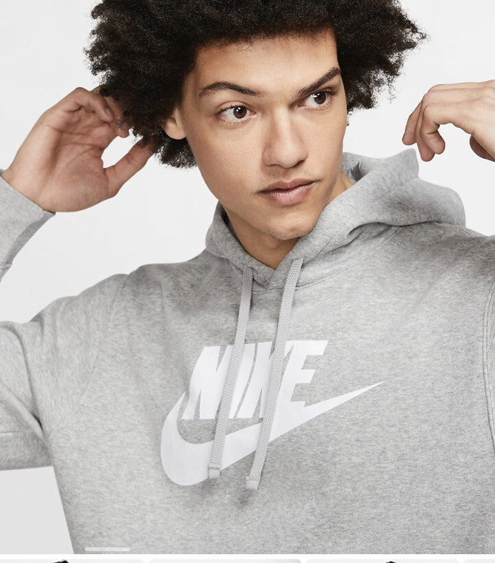 cool grey nike hoodie