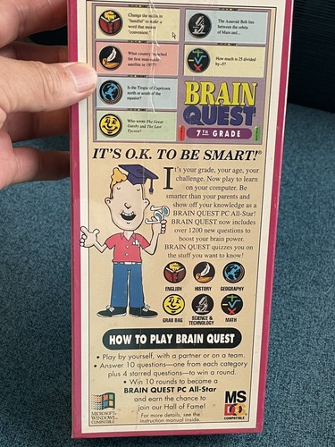 Lot Of 2 BRAIN QUEST CHALLENGE THE MIND 5TH GRADE DECK ONE & TWO 1500 QUESTIONS - Picture 4 of 5