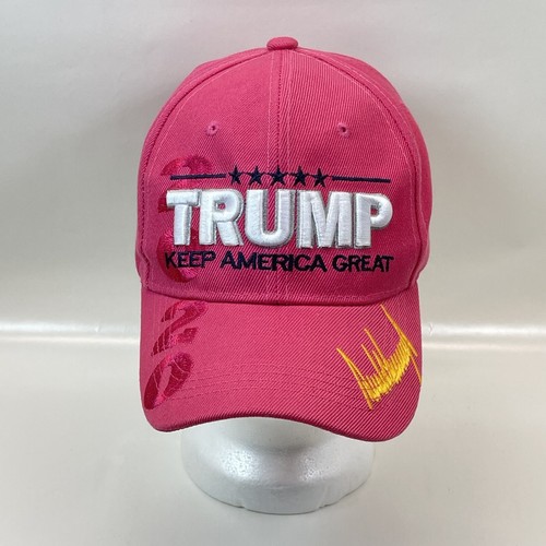 Trump Mütze Keep America Great Pink bestickt verstellbar Cap USA MAGA - Bild 2 von 11