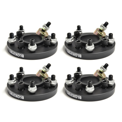(4) 18mm Forged Black 4 Lug to 5 Lug Wheel Adapters 4x100 to 5x114.3 for BMW E30