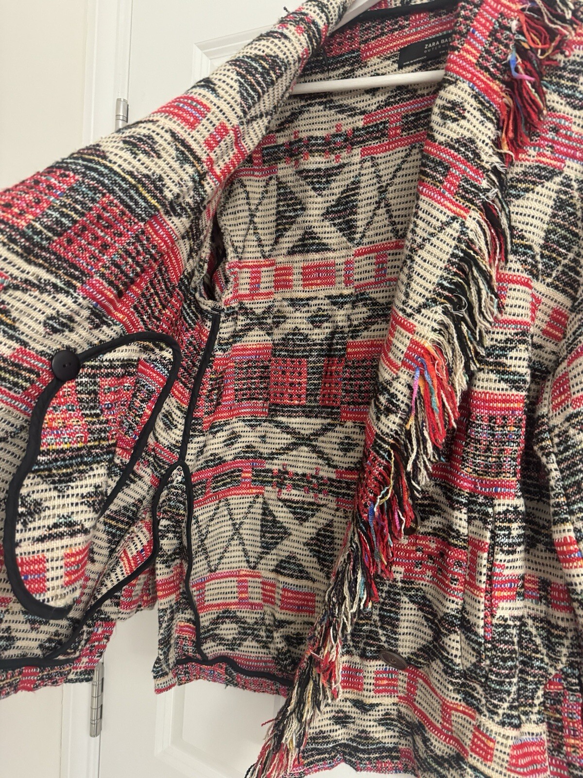 Zara Basic Outerwear Jacket Double Long Sleeve Fr… - image 5