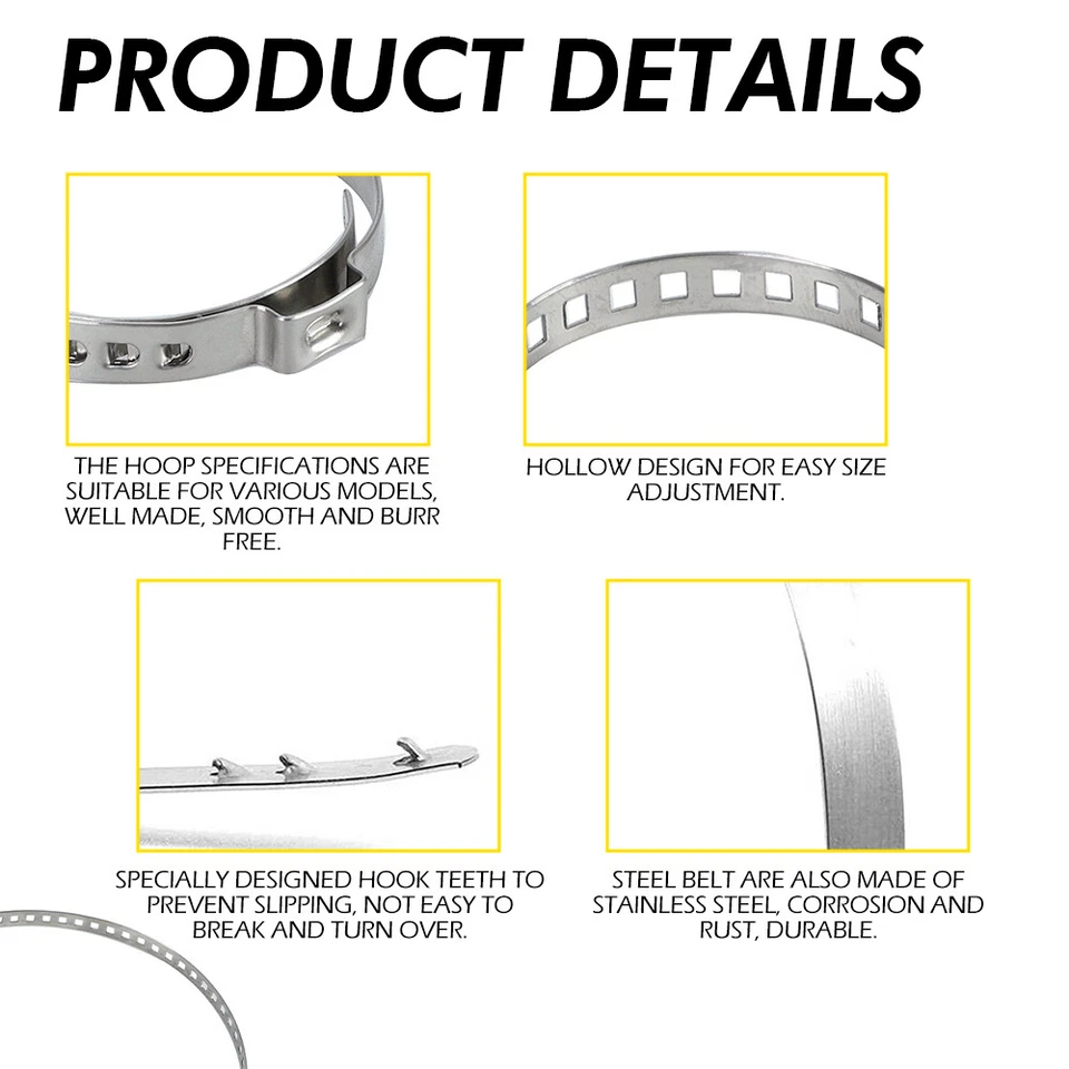 Kit de herramientas alicates de abrazadera CV para arranque de eje articulado/ATV automático con bandas de prensado de 20 piezas Foto 4 de 4
