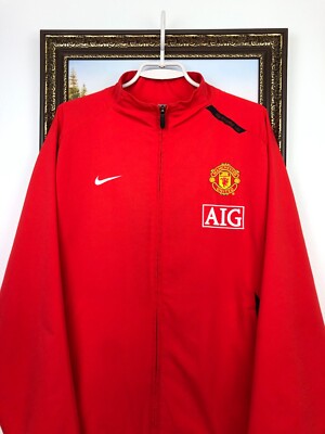 Vintage Nike Manchester United Football Jacket Soccer Track Top