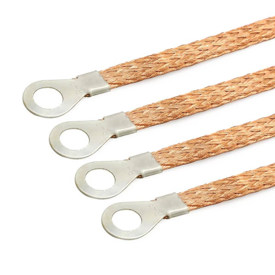 11.4" Braided Engine Ground Strap Copper Automotive Firewall Hood Wire For Acura - Image 2 of 4