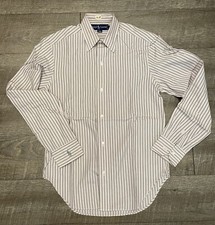 Ralph Lauren Polo Vintage Long Sleeve Button Up Dress Shirt Lavender Pinstripe
