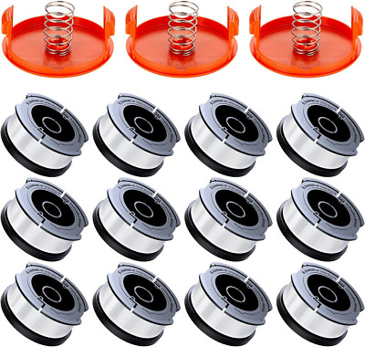 Line String Trimer Replacment Spool For Black & Decker,30ft 0.065''AF-100,15 Pack