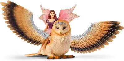 Schleich BAYALA 70789 Fliegende Fee mit Funkel Eule Spielset - Zauberhafte Fee