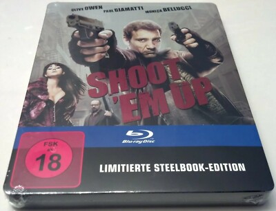 Shoot 'Em Up STEELBOOK (Blu-ray, Germany) ***SEALED*** ONLY ONE ON EBAY