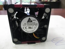 Delta Electronic FFR0612DHE Used DC Brushless Fan (DC 12 volts, 3.30 Amps)