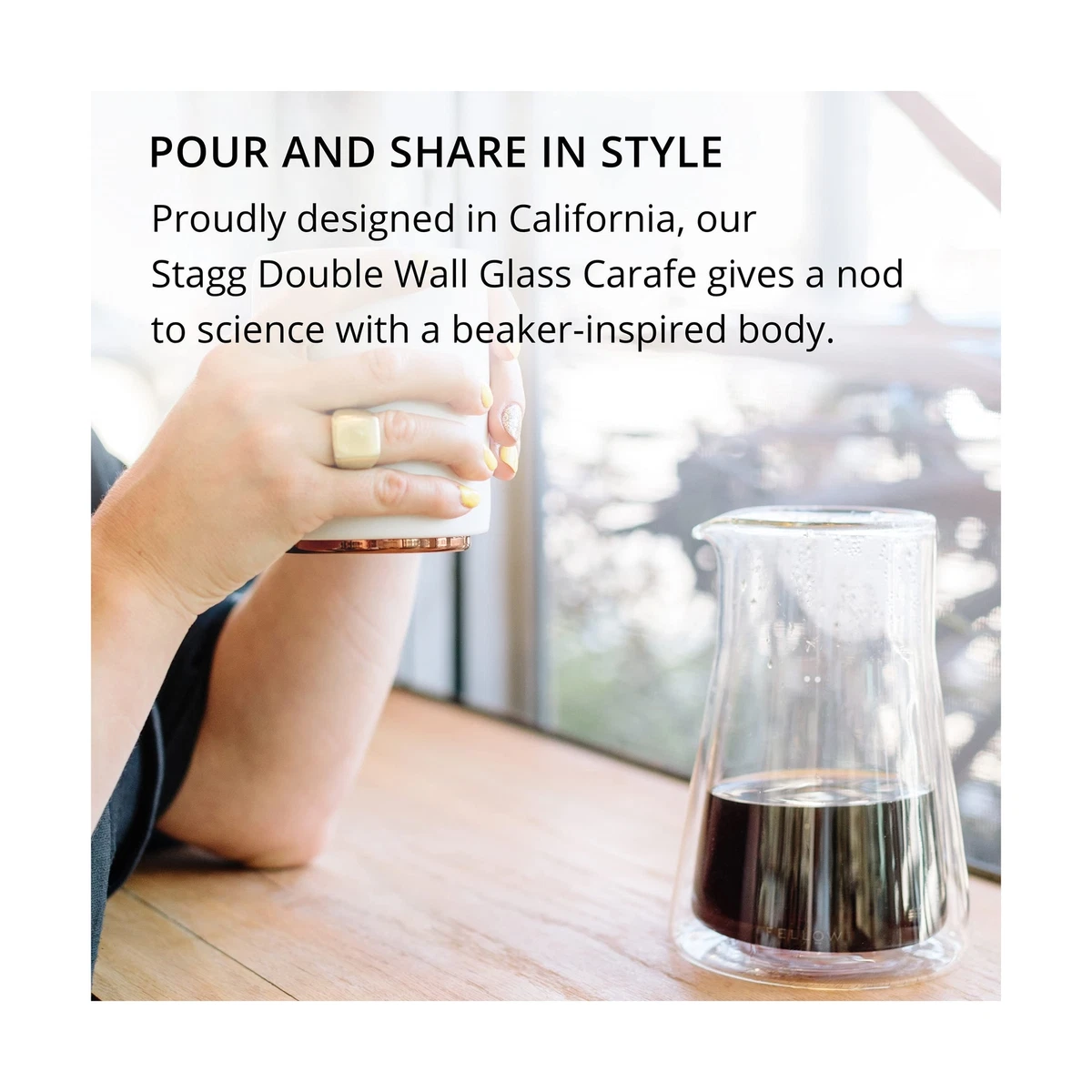 Double wall glass carafe cheap